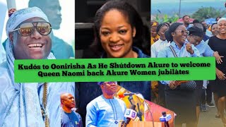 Kudós to Oonirisha As He Shútdown Akure to welcome Queen Naomi Báck As Akure Women jubilàtes