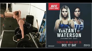 Paige VanZant training for Michelle Waterson at UFC Sacramento