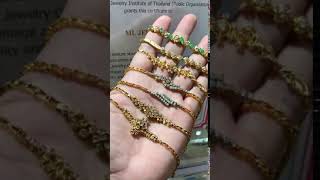 สร้อยข้อมือเพชรซีก เพชรลูกโลกสวยๆ peranakan nyonya jewelry