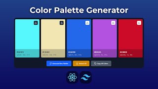 Build a Color Palette Generator with React | Beginner Tutorial