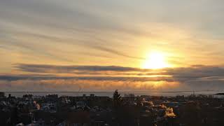 Lake Superior sunrise, freezing mist, -25c or -13f