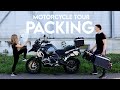 Packing For Motorcycle Trip! EVERYTHING We Pack!