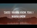 notd i wanna know feat. bea miller lyrics cause i wanna know yeah i wanna know