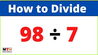 98 divided by 7 (98÷7)