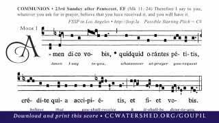 COMMUNION • 23rd Sunday after Pentecost