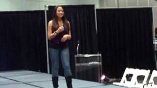 Daechelle performing "The Climb"