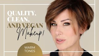 Full Face of Warm-Toned Makeup | Quality, Clean & Vegan! Dominique Sachse