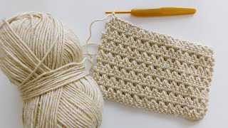 Punto Crochet Ganchillo . Fácil y bonito. Principiantes.Dos filas