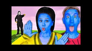 SPY NINJA NEWS - The Spy Ninjas PRETEND to be "BLUE MAN GROUP" to DISTRACT the Hackers in Real Life!