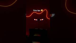 This fan is honestly crazy 😜 #led #animefan #anime #ledlights #hologram #animeedit #shorts