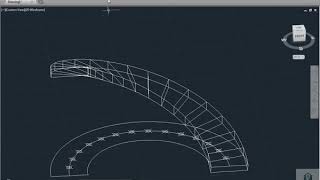 AutoCAD - Curve Stair