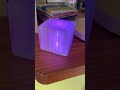 disco box made from 3d printing clear filament and sma labs led rgb blocks