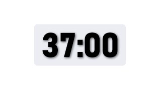 37 Minute Timer - Minimal Countdown Timer [Light Theme]