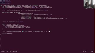 strcat a string.h function implementation in C