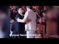 Rami Malek meeting Bradley Cooper, Irina Shayk & Lady Gaga at the 76th Golden Globes ceremony