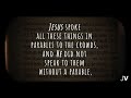 why jesus spoke in parables psalm 78 2 fulfilled