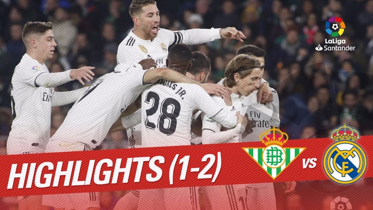 Highlights Real Betis Vs Real Madrid 1 2 Youtube Highlights Real Betis Vs Real Madrid 1 2 Youtube