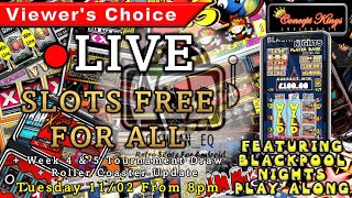 ● LIVE SLOTS FREE FOR ALL | Viewers Choice, Tourney Results, RC Update, BPN Play Along 11/02/25