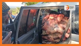 Donkey slaughtering syndicate busted in Kirinyaga; 4 arrested, two cars loaded with meat seized