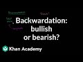 Backwardation bullish or bearish | Finance & Capital Markets | Khan Academy