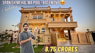 14 Marla Corner SPANISH MEHAL with POOL and BASEMENT House For Sale in Bahria Islamabad