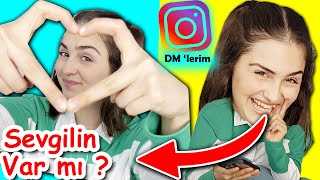 INSTAGRAM DM ' LERİNİ OKUYORUM ! Sesimi kimseye dinletme, Büşra abla nerede? Mars nerede? Diş telin?