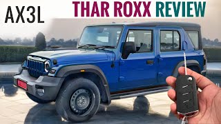 Mahindra Thar Roxx AX3L Review - Value For Money | Thar Roxx AX3L Rwd Diesel | Thar Roxx 5 Door AX3L