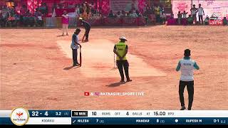 Last Over 2 Ball 8 Runs To Win Between Mahulange vs Kodavli At Rajapur Champions Trophy 2025.