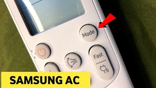 Samsung AC | Mode Setting | Cool | Dry | Fan | AUTO Samsung Remote Setting