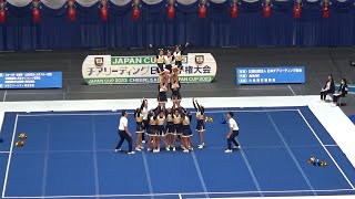 大阪産業大学附属高等学校 FIGHTING ANGELS 11位 自由演技競技DIVISION１ 高等学校部門 決勝 JAPAN CUP 2023.8.20