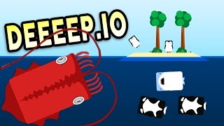 THE UNSTOPPABLE GIANT SQUID! - Deeeep.io Gameplay