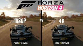 Forza Horizon 4 | 1080P vs 4K!