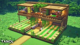 ⚒️ Minecraft : How To Build a Large Survival Farm House