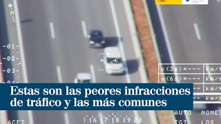 DGT muestra las peores infracciones de tráfico y las más comunes