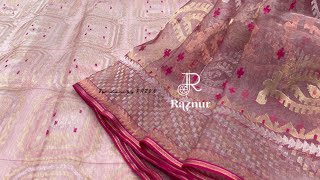 Full silk Hand made jamdani || original jamdani saree