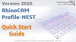 RhinoCAM 2025 Profile-NEST Module Quick Start