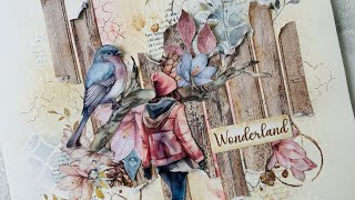 Easy Art Journal Page | Soft Vintage Journal with Layering