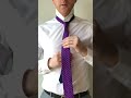 how to tie a tie the four in hand or simple knot