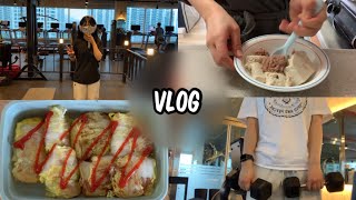 [직장인 vlog]  주5일 공복유산소 가는 직장인 | 배추쌈 만들기 | PT받기 | 여행준비물은 운동