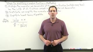 Simplifying a Complex Fraction - Method 2 (Part 2)