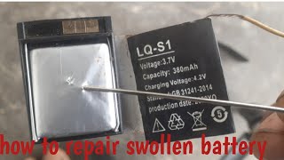 How to fix swollen battery / repair smart watch battery | swollen battery