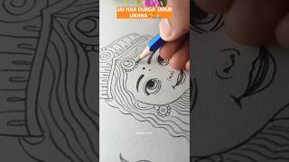 Durga Maa Outline Drawing 😍💖||Durga Maa Drawing 🥰☺️||#shorts