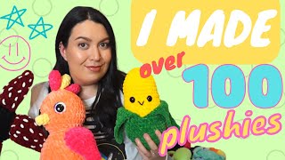 I CROCHETED 100+ PLUSHIES | Market Prep | Full Time Crochet Artist