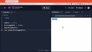13. Boolean Data Type in PHP Explained | PHP Full Course