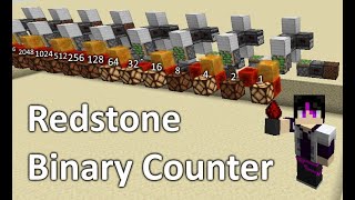 [Minecraft] Java Redstone - Counting up in Binary in Minecraft