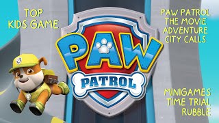 Paw Patrol The Movie: Adventure City calls | Minigames Time Trial Vehicles - Rubble | Gameplay