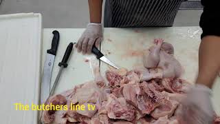 Cuting whole chicken 🐔 in to 9 pcs #thebutcherslinetv