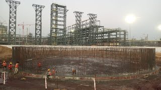 civil engineers site work construction HPCL project tanks Foundation