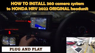 HRV 2022 Install 360 Camera system to Original infotainment headunit - plug and play