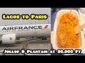 Flying from Lagos to Paris with Air France: Jollof Rice & Plantain at 30,000 Feet - FULL FLIGHT VLOG